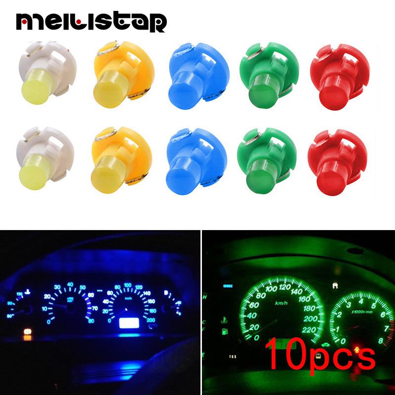 10Pcs 12V T3 Indicator Light Panel Bulb COB Wedge LED Instrument Dashboard Lamp