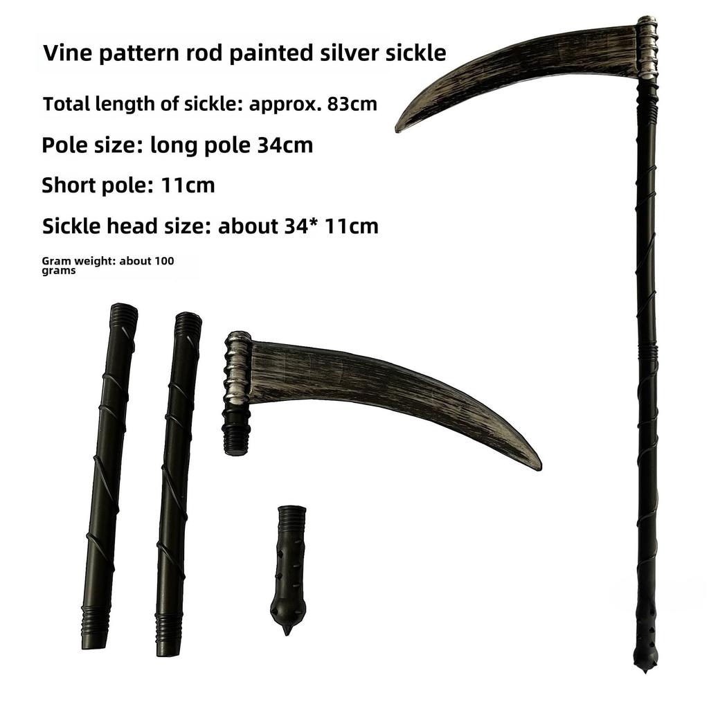 Halloween Trident Weapon: Vine Pattern Costume Accessory