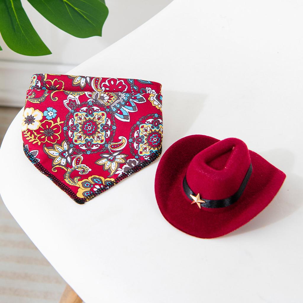 Western Cowboy Haustierhut, Niedliche & Hundekopfbedeckung, Sonnenschutzhut für kleine & mittelgroße Hunde