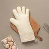 Mănuși de cuptor cu silicon cu cinci degete extinse, rezistente la temperaturi înalte, antiderapante, mănuși de izolare pentru copt în bucătărie