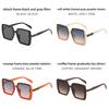 Letter Sunglasses Fashion Trendy Square Frame Uv400 Sunshade For Summer Outings
