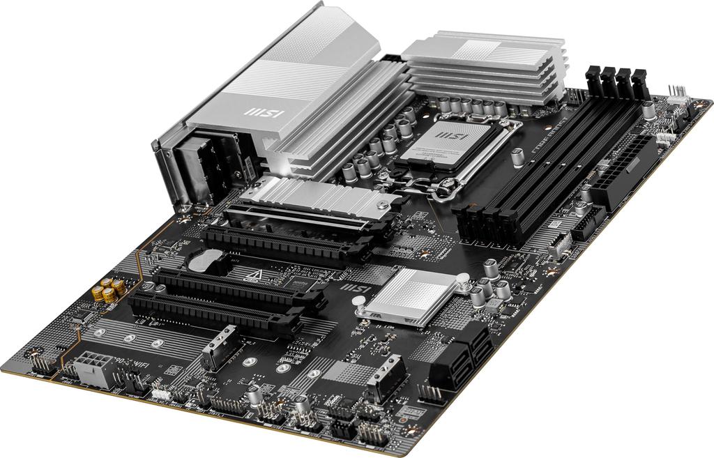 MSI PRO WiFi ProSeries Mainboard Core Ultra Serie 2 Intel LGA PCIe USB Bluetooth Thunderbolt und Z890-S (Unterstützt Prozessoren, 1851, DDR5, 5.0, M.2,