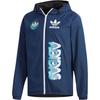 adidas Originals Rev Wb Pruhovaný Logo Ležérní S Kapucí Vetrovka Oboustranná Bunda Pánské bundy Černá DX4218