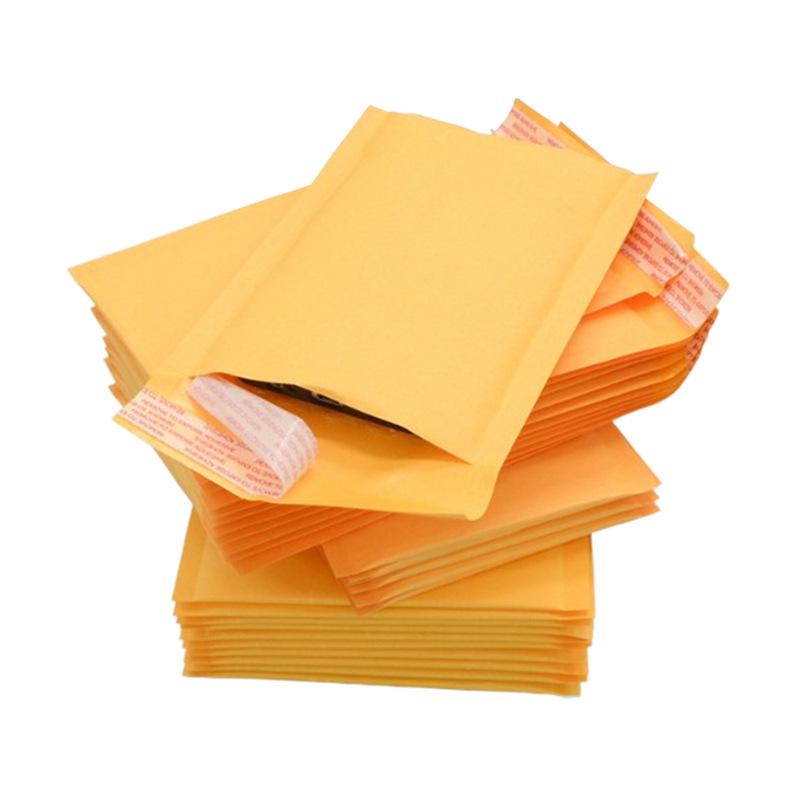 Kraft Paper Bubble Mailer with Thickened Shockproof Foam and Self-Adhesive Seal