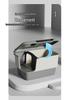 Extra Large Enclosed Cat Litter Box - Anti-Splash, Corridor Design, Deodorizing Kitten Sandbox