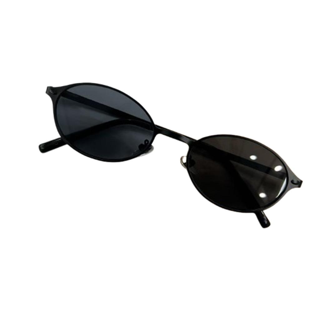 Retro Anti-blue Eyeglasses Spicy Girl Blocking Glasses Party Metal Oval Glasses  Lady