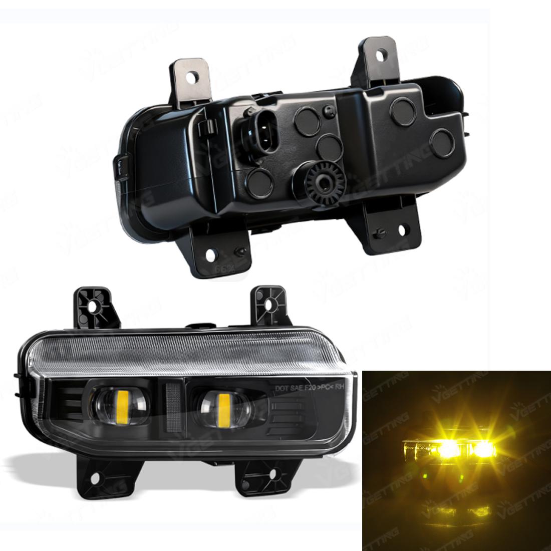 

1 Pair For Dodge Ram 1500 2500 3500 2019 2020 2021 2022 2023 2024 LED Front Fog Light Headlight Daytime Running Lamp Accessories