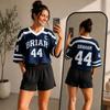 Unisex Fashion Sports Jersey Top Lightweight Breathable Athletic Shirt with Number Print for Casual and Sportswear