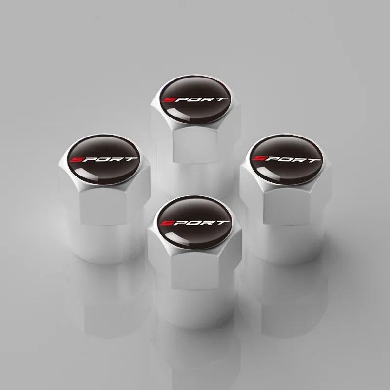 

4PCS Universal Sport Aluminum Car Tire Valve Cores Wheel Trail Dust Protection Covers - Automobile Wear Parts серебряный