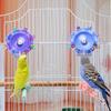 Bird Rotating Toy Running Wheel Fun Rotating Feeder Foraging Wheel Cockatiel Treat Toys For Pet Cockatiels Conure Indoor Outdoor