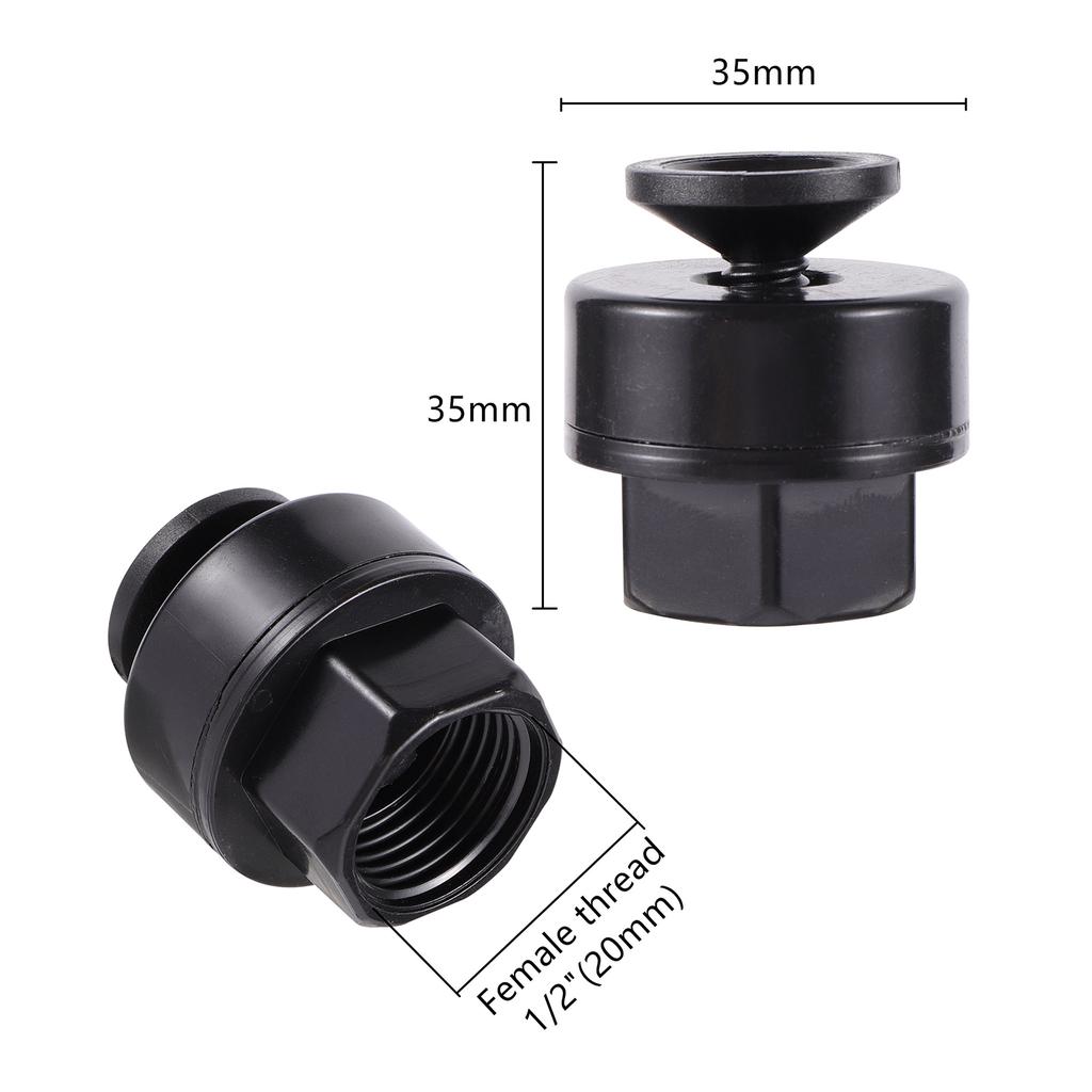 5Pcs 1/2" 3/4" Female Thread 360 Degree Adjustable Refraction Nozzle Sprinkler Head Thread Connection Garden Watering Sprinkler