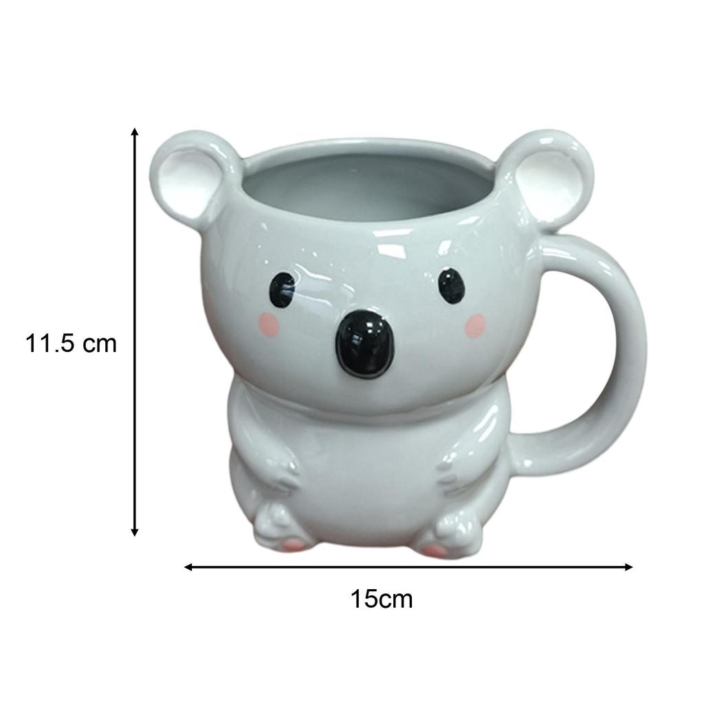 Cute Coffee Mug Water Cups Novelty with Handle Home Decor Morning Tea Milk Mug for Valentine's Day Birthday Present Xmas Couple