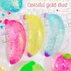Artificial Fruit Gold Powder Decompression Ball, Safe Maltose Syrup Slow Rebound Decompression Over Home Toys, Gift Decorations