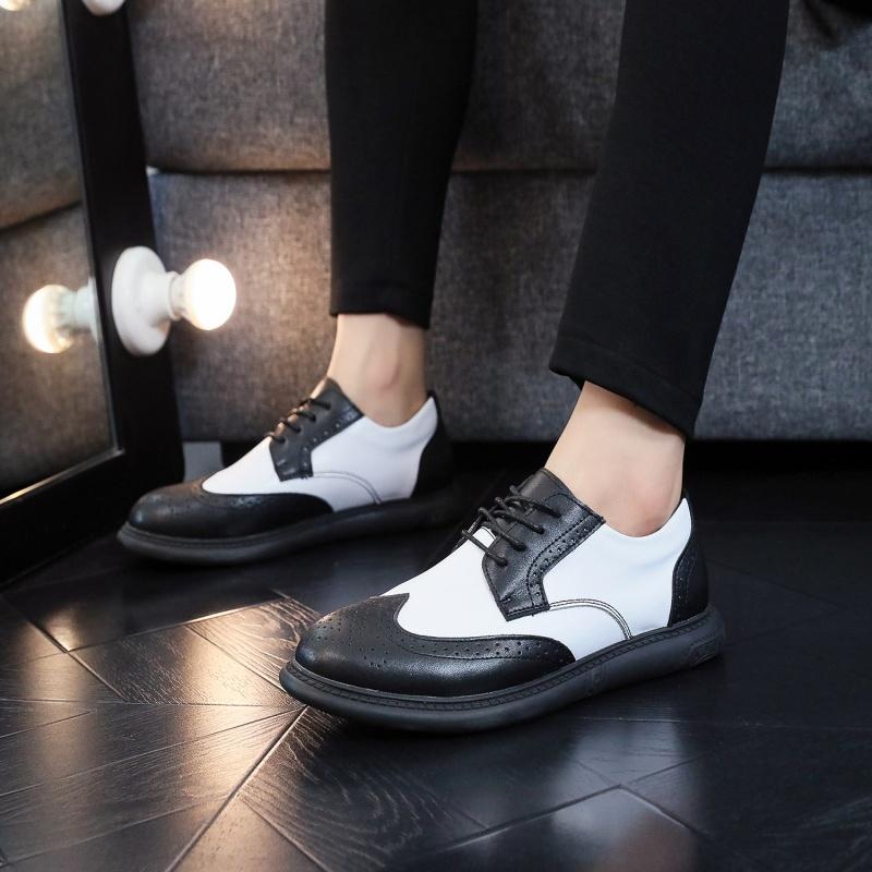 Fashion Lace Up Business Formal Dress Footwear Lace Up Male Derby Shoes Outdoor Walk Sneakers Classic Men's Casual Leather Oxfords Shoes