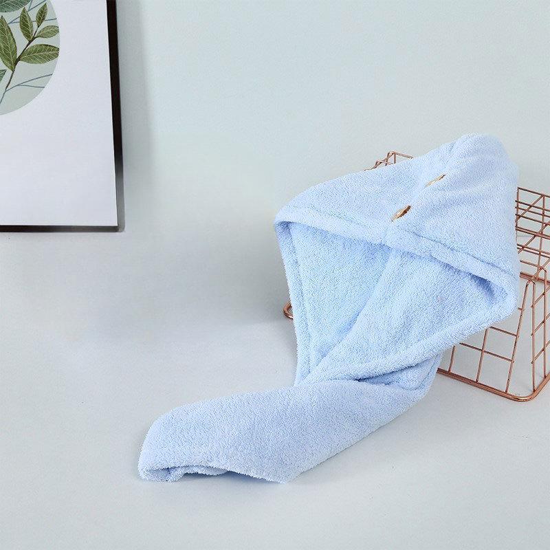 1pc Women Quickly Dry Hair Hat Soft Microfiber Super Absorbent Towels Shower Cap Bath Hats for Lady Turban Head Girls Hair Towel