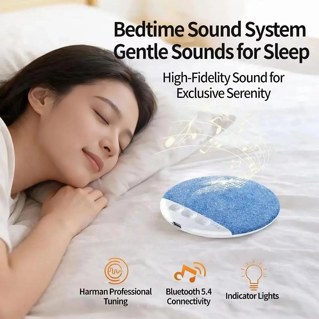Bedroom Pillow Speaker Bluetooth 5.4 Under Pillow Speaker With White Noise 30/60/90 Min Timers For Sleeping