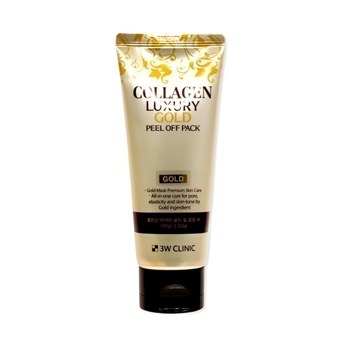 3W CLINIC Коллаген Роскошь Золото (24K) Упаковка Peel Off 100 г 100g X 1PCS