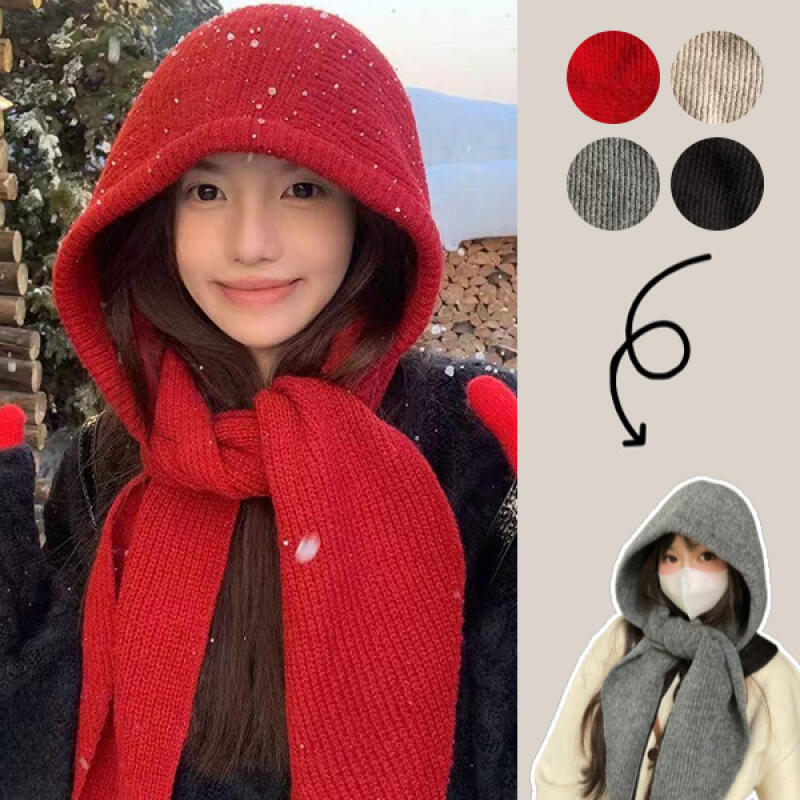 Вязаный капюшон-шарф-балаклава Blenworth beige