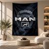 Decorative Tapestry,man truck Printed Wall Art, Lightweight Wall Hanging For Bedroom Background