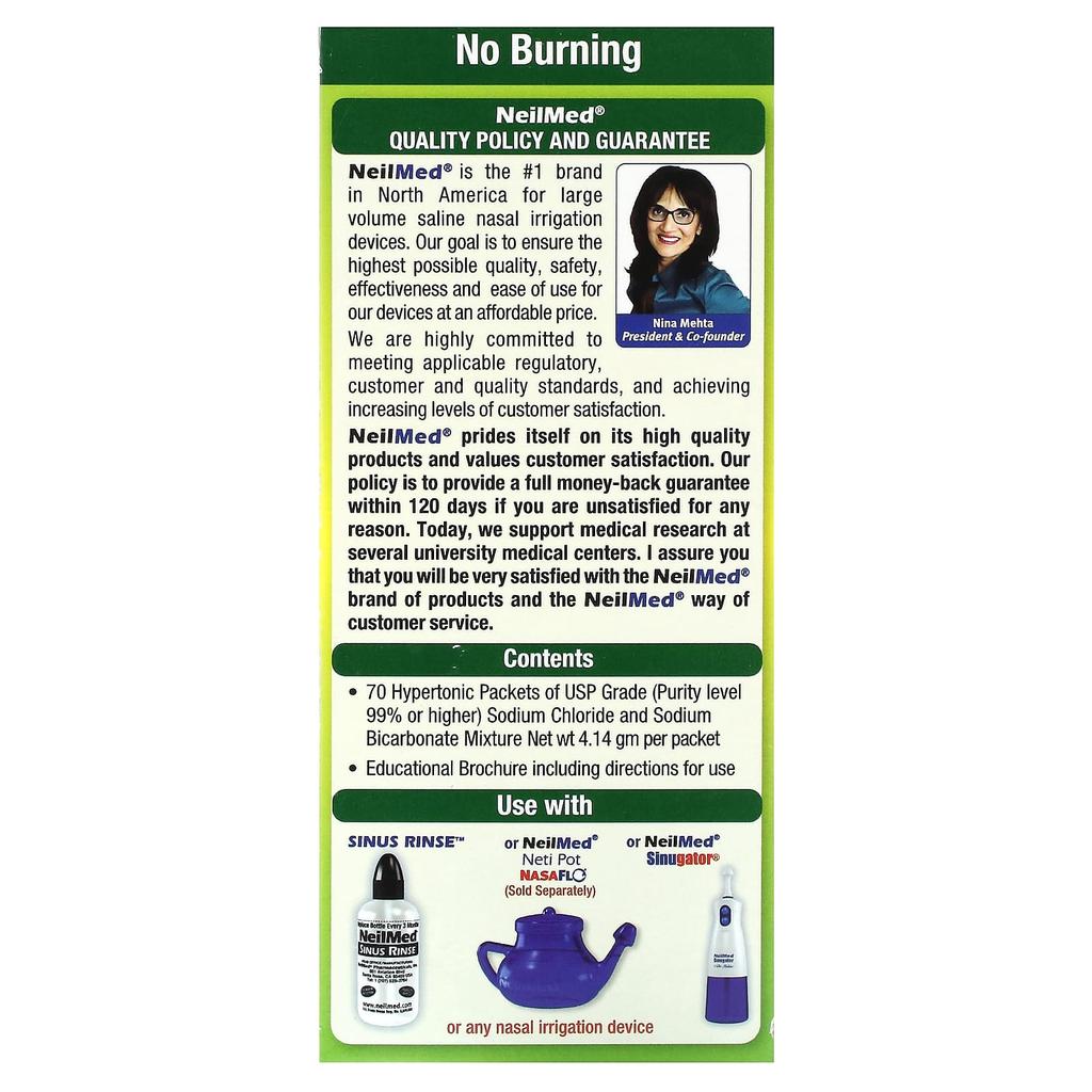 Sinus Rinse, Extra Strength, Premix 70 Packs