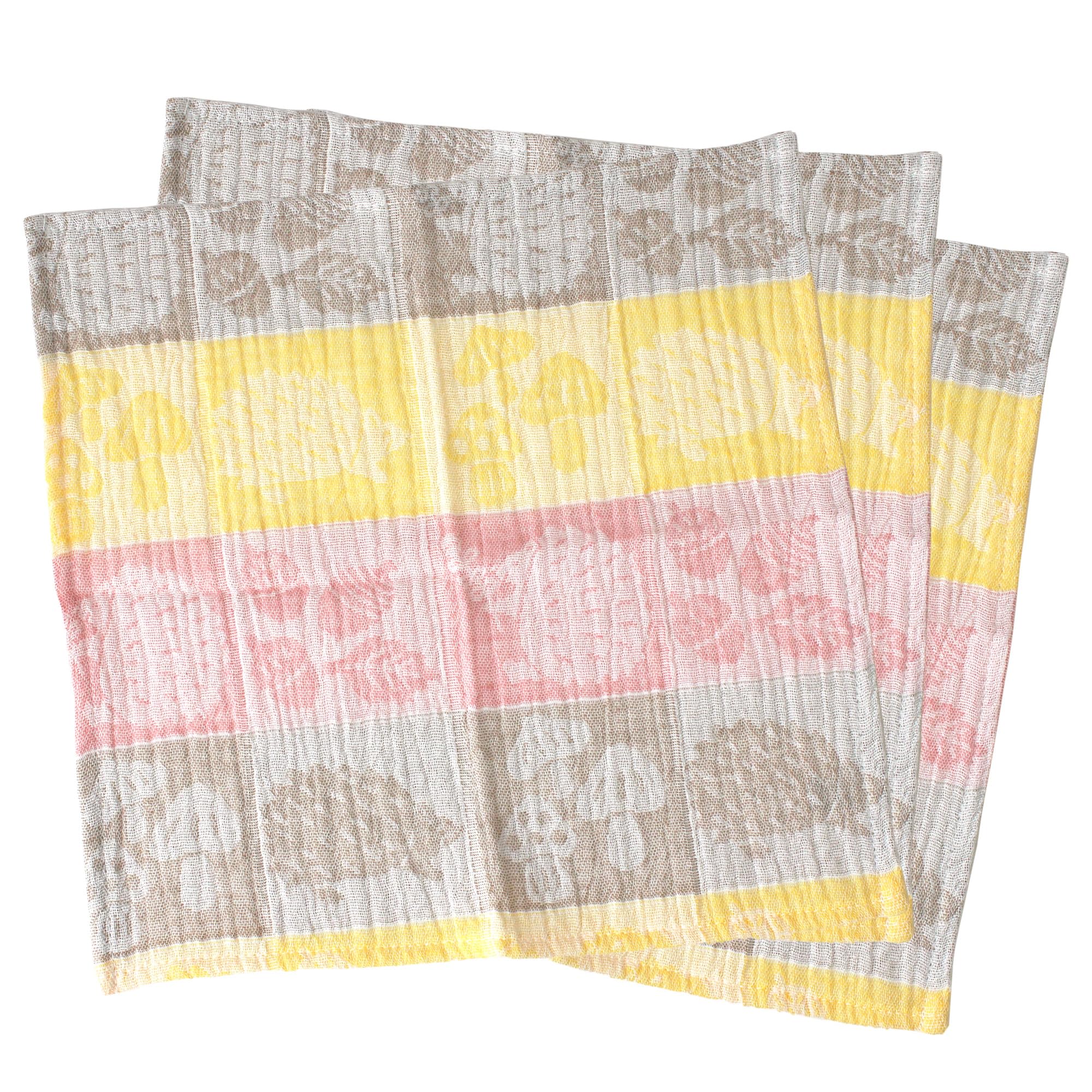 

hiorie Gauze Set of 29 x Kinu Baby Made in Hedgehog Design Handkerchiefs, 3, Double-Ply Gauze, Approx. 29cm, Handkerchiefs, Japan,