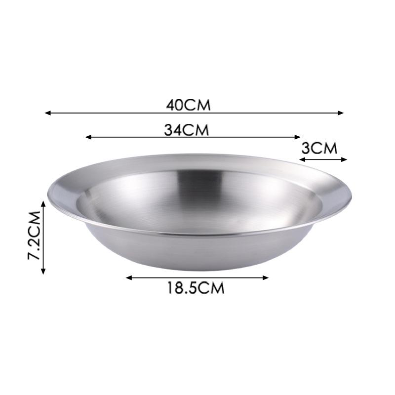 Stainless Steel Anti-Scald Thickened Bowl for Noodles, Rice, and Crawfish with Custom Logo.