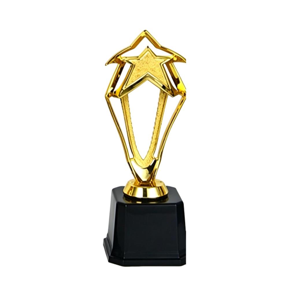 

Plastic Material Golden Plastic Trophy Golden Color Reward Prize Cup Golden Trophy Cup Students 21CM