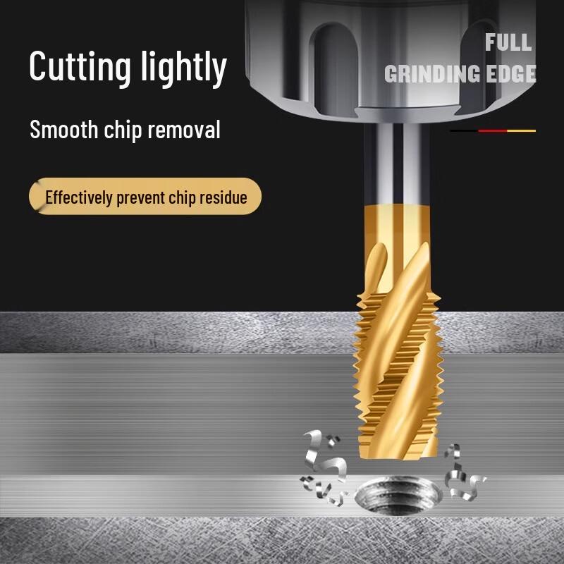 Jiyue Titanium Coated Cobalt HSS Spiral Machine Tap