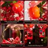 Red New Year Decoration Red Berries Gold Bell Chinese New Year Hanging Pendant Greeting Pomegranate Persimmon