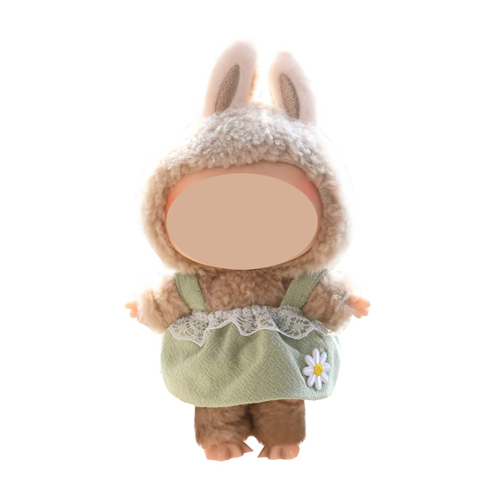 

Забавная одежда для кукол, плюшевые игрушки в стиле аниме и милые аксессуары,милые куклы одежда One Size зелёный