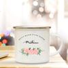 Little Mess of A Super Mistress France Enamel Mug Beautiful Premium Quality Gift Juice Tea Coffee Cup Gifts for Teacher