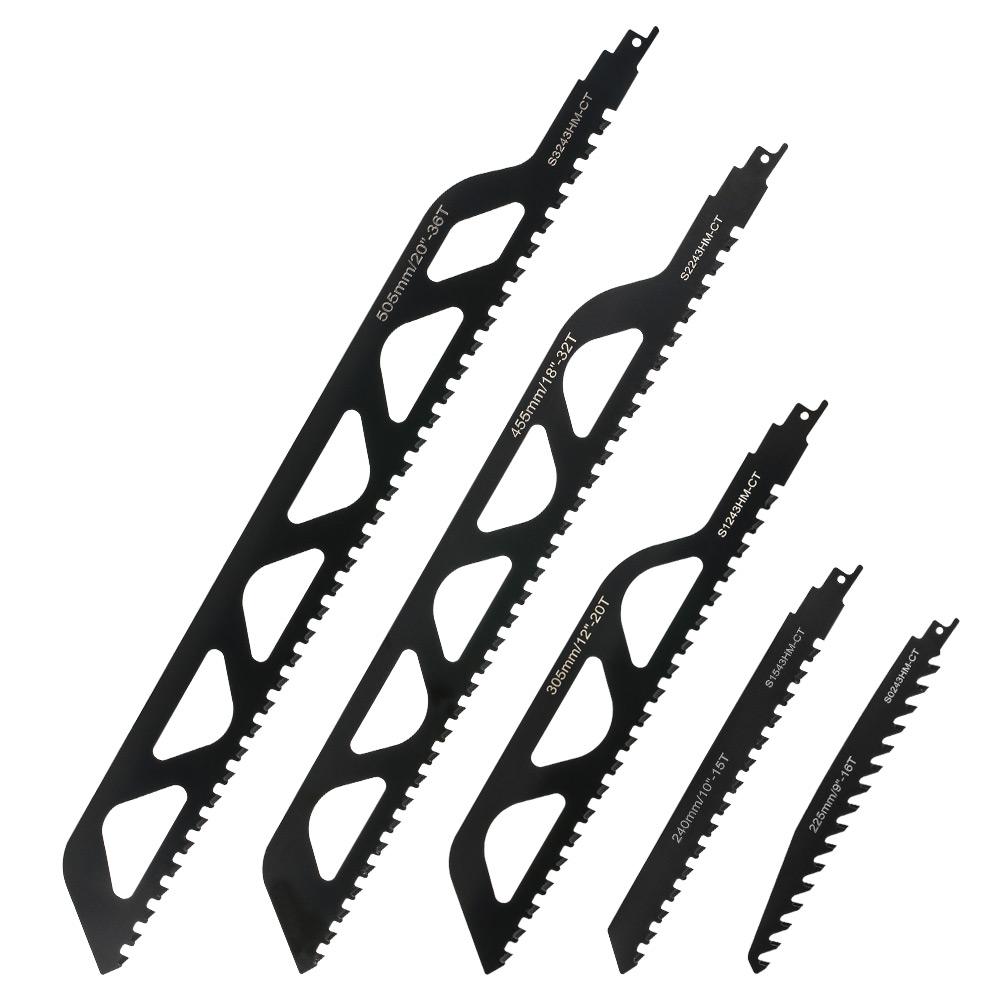 Säbelsägeblätter aus Hartmetalllegierung, Blasenziegel, Hohlziegel, Beton, Stein, Abbruch-Schneidwerkzeuge, Renovator-Sägen