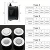 4 Types White Air Vent Extract Valve Grille Air Circulation Vents Cover 100/150mm Round Ducting Ventilation Cover Various Shapes