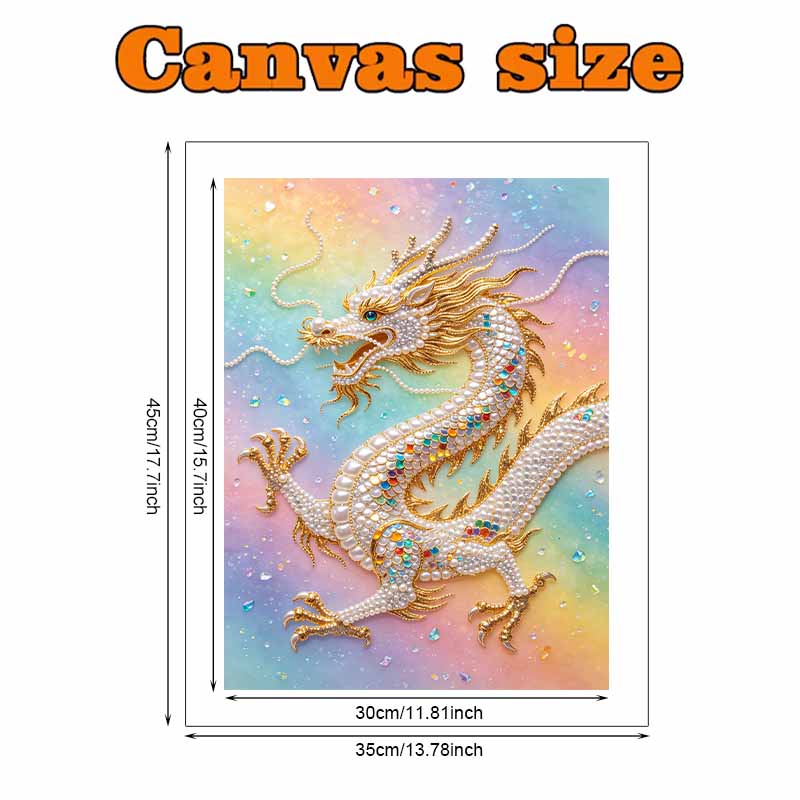 Pearl Art Painting Home Wall Decor Golden Dragon Gemstone Painting Picture Crafts Adult/Beginner Gift Creative Home Decor Unframed