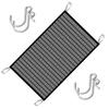 Car Front Protection Mesh Car Hood Grill Engine Bumper Net Washable Prevent Stones Dirt and Leaves Dustproof Front Grill Net for