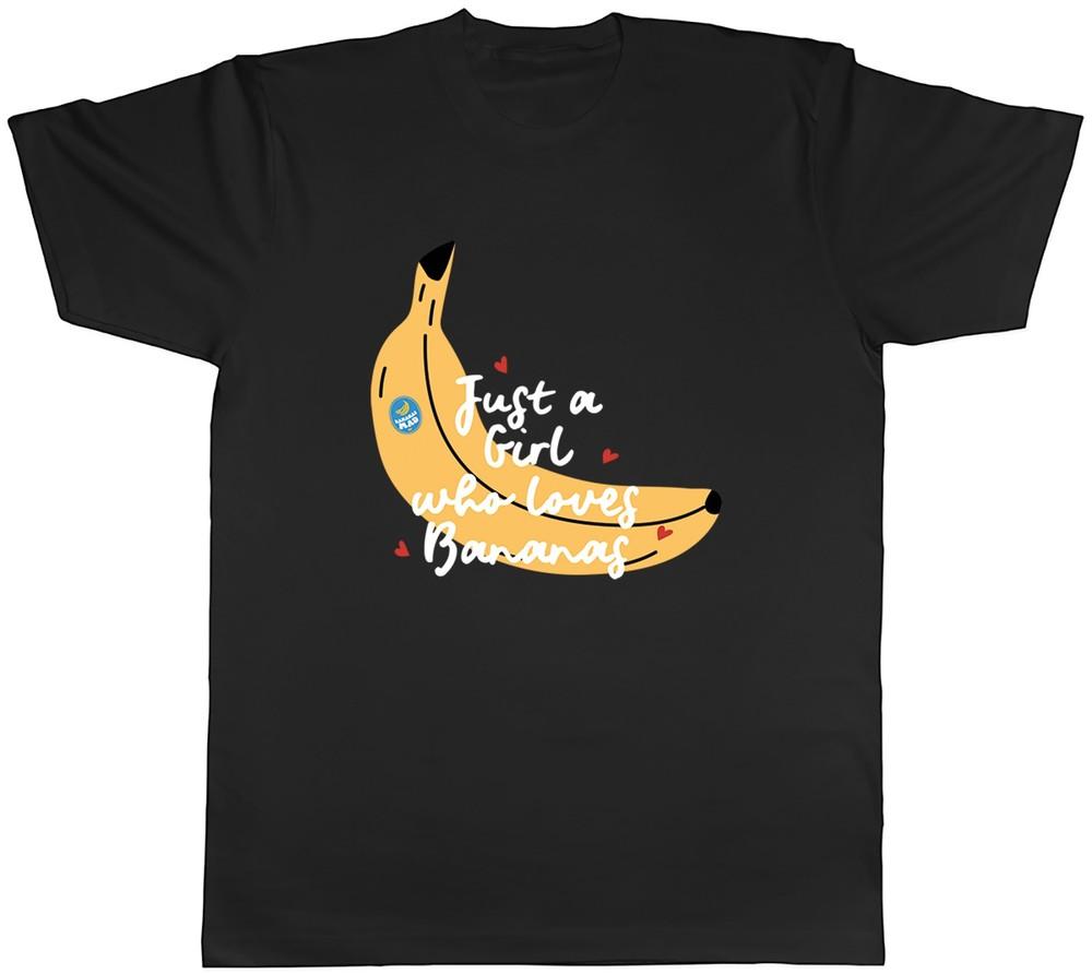 Just a Girl Who Loves Bananas Funny Mens T-Shirt Tee Gift Top 4XL
