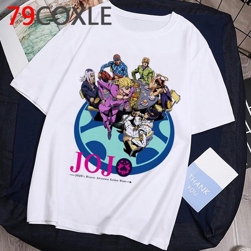 Funny cartoon T-shirt for JoJos Bizarre Adventurestylish Japanese anime T-shirt for womensummer graphic hip-hop top