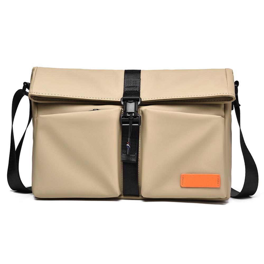 

Однотонная мужская деловая сумка-мессенджер