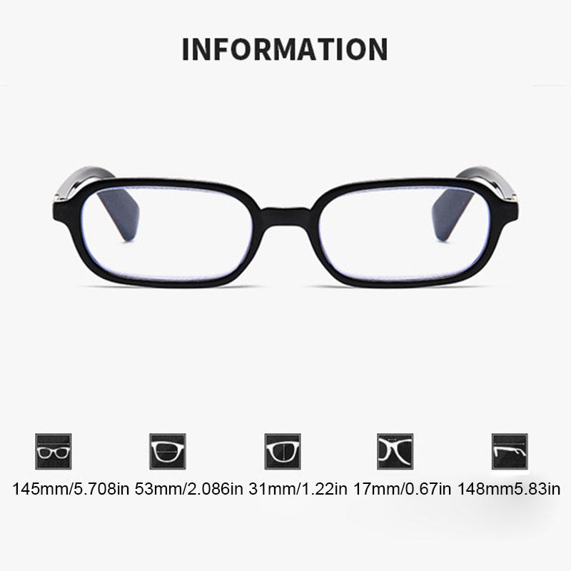 Small Square Frame Reading Glasses for Women Men Ultralight Presbyopia Eyeglasses Vintage Anti-blue Light Hyperopia Eyeglasses
