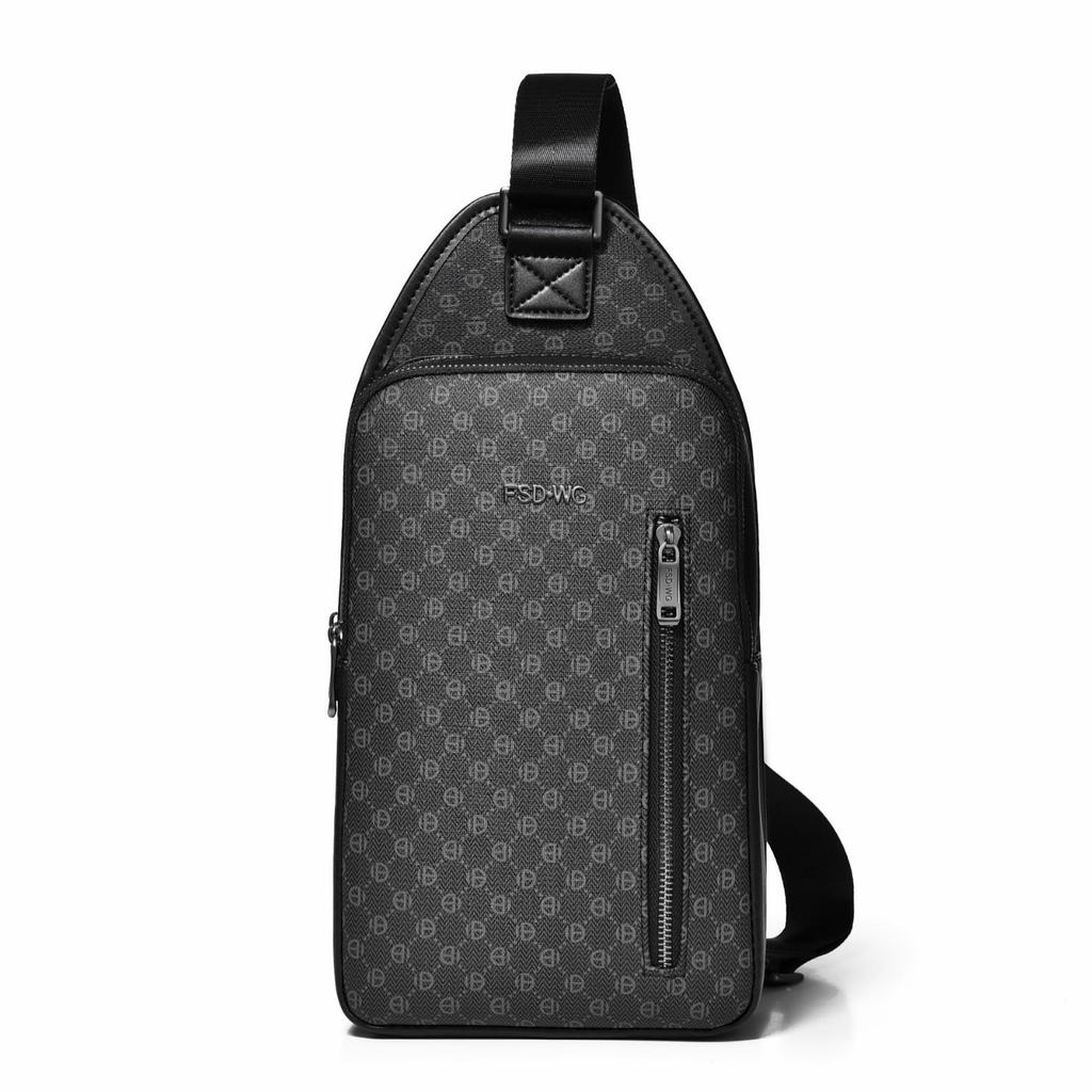 Men's 2024 High-End Waterproof Multifunctional Crossbody Bag - Casual Fashion Chest & Shoulder Bag