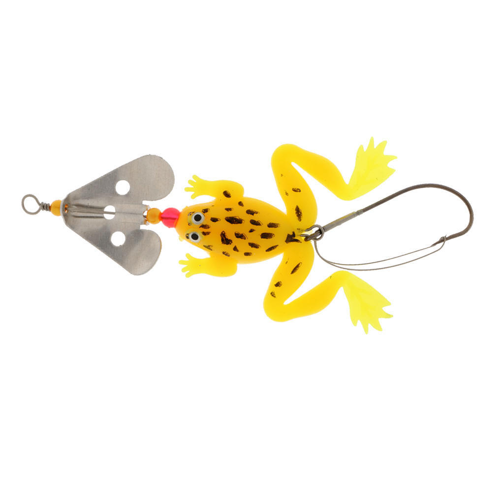 Buy Rubber Frog Soft Fishing Lures Bass Crank Bait Sinking Lure Deep Green at affordable prices