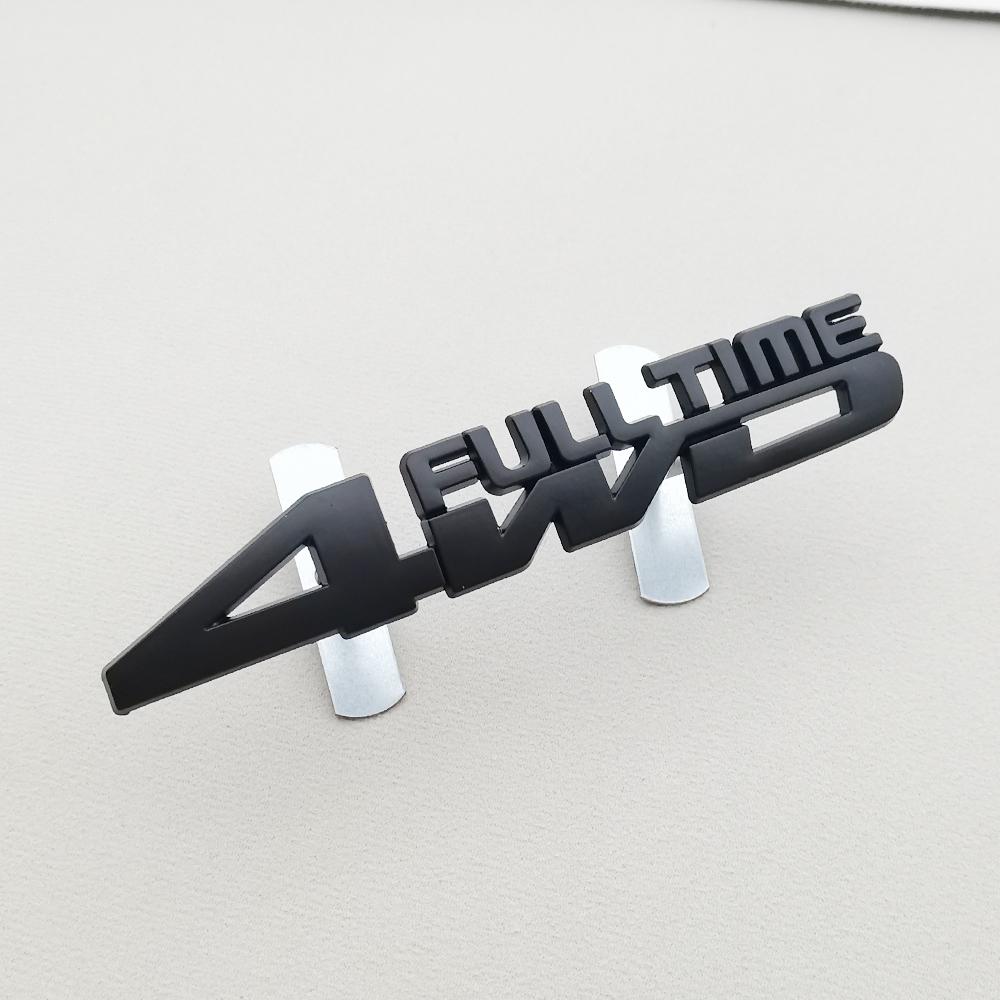 3D Car Sticker 4WD Full Time Logo Emblem Truck Fender Auto Badge Decal Accessories For Toyota Prado Honda Jeep  Ford Mitsubishi