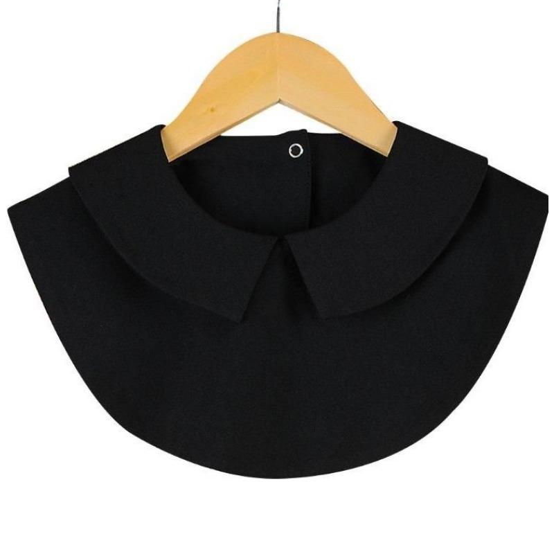 White Fake Collar Shirt Women Blouse Peter Pan Detachable Lapel Fake Collar for Women Clothes Accessories False Collar Woman Tie