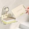 Wall Mounted Drain Soap Rack Double-layer Bathroom Storage Rack Durable Soap Box