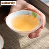 60ml White Porcelain Master Cup Hand Painted Ceramic Tea Cup Bowl Teaware Tea Set Cup Kungfu Teacups Set Small Cone Bowl Chazhan