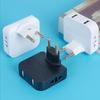 Eu Plug Adapte 4 In 1 Wall Outlet Extension Eu Electrical Socket 180 Degree Plug Adapter Travel Aadapter Portable Power Converte