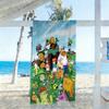 Plants Vs. Zombies Beach Towel Quick-Dry Soft Microfiber Comfortable Lightweight Perfect for Traveling Yoga Camping and Swimming