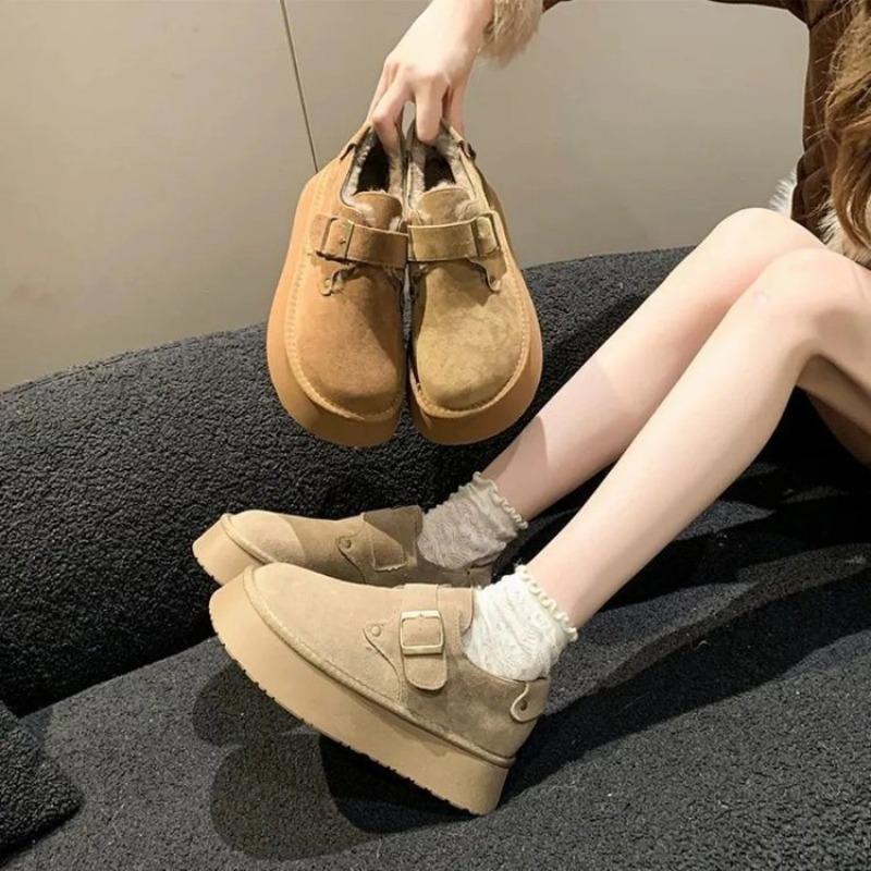 Women's Lazy Person's Warm Thick Cotton Shoes - New Style Thick-soled Snow Boots