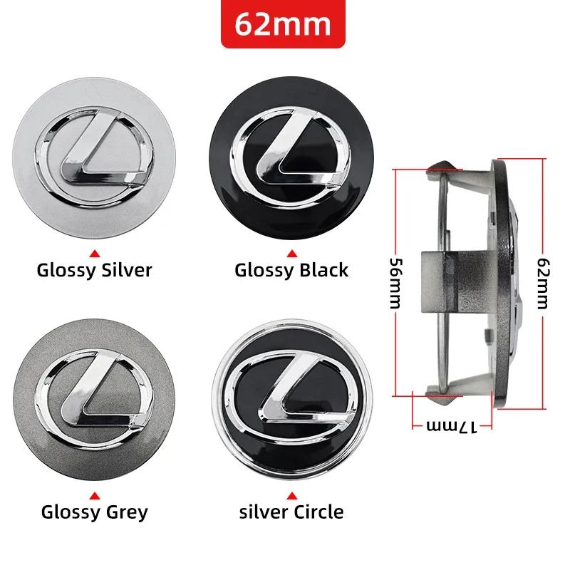 4 pièces 62 MM 84 MM Cache-moyeu de roue de voiture Cache-écusson de moyeu Pour Lexus IS250 CT200h GS300 LS430 RX450h LX570 IS300 ES RX LS IS NX CT
