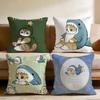 Cute M-Mofusand Cushion Cover Home & Car Multi-Scene Pillow Cover - Reversible, Soft & Durable for Daily Use